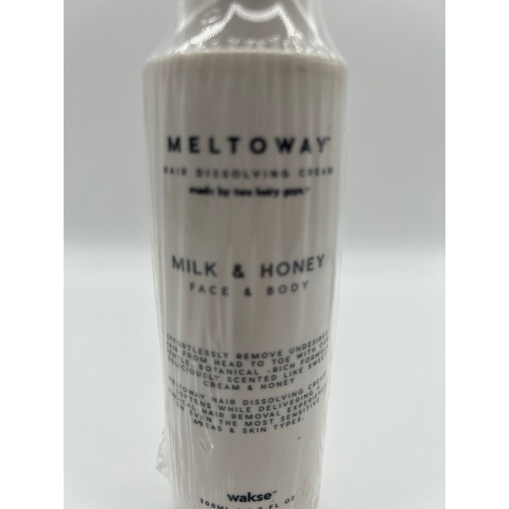 Wakse Meltoway Milk & Honey Hair Dissolving Cream Face & Body 200ml 6.7 fl oz
